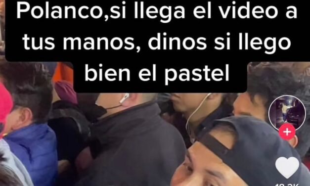 VIDEO: Joven llevaba pastel en el metro y usuarios se preguntan si llego completo