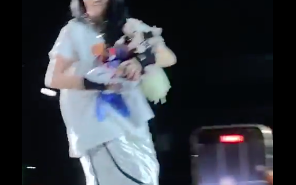 Billie Eilish se va del Foro Sol llena de peluches del Dr Simi