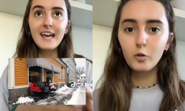 Joven expone a gente que lleva a sus bebés en carriola y los dejan afuera estando a -20 grados