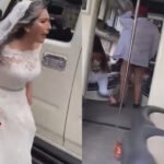 VIDEO: Novia descubre a su pareja serle infiel el día de su boda en una limosina
