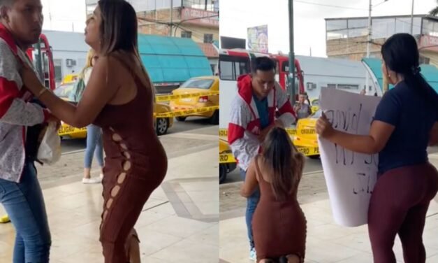 VIDEO: Mujer le pide perdón a su pareja con una cartulina luego de serle infiel con su hermano
