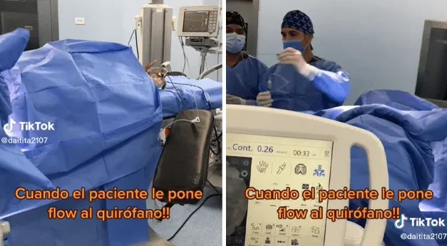 Paciente se vuelve viral luego de bailar en plena cirugía bajo los efectos de la anestesia