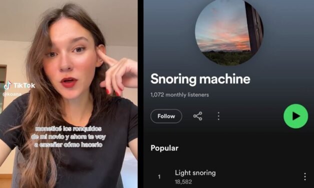 VIDEO: Joven graba los ronquidos de su novio y los monetiza en Spotify
