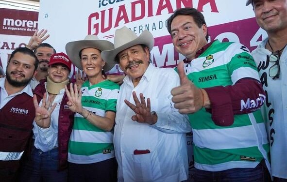 Claudia Sheinbaum se pone el sombrero a favor de Armando Guadiana