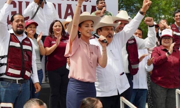 Claudia Sheinbaum acompaña a Armando Guadiana en Torreón, Coahuila