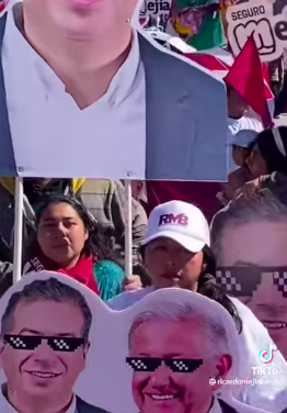 Ricardo Mejía sigue utilizando la imagen del presidente López Obrador