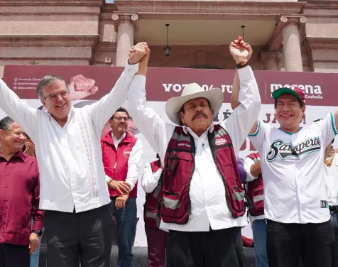 Marcelo Ebrard acude a campaña de Armando Guadiana en Coahuila