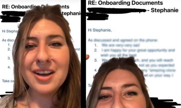 VIDEO: Mujer recibe un mensaje motivacional de una empresa luego de rechazar su oferta laboral