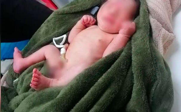 Encuentran a bebé recién nacido abandonado en lote baldío de Durango