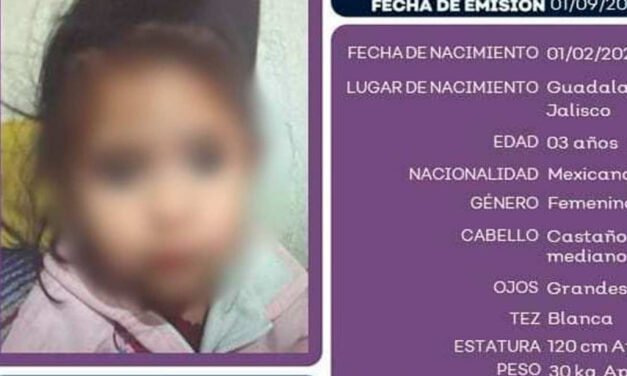 En Jalisco detienen al presunto feminicida de Kailani, una niña de 3 años