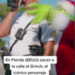 Agente de vialidad disfrazado de ‘El Grinch’ multa a automovilistas que conducen a exceso de velocidad