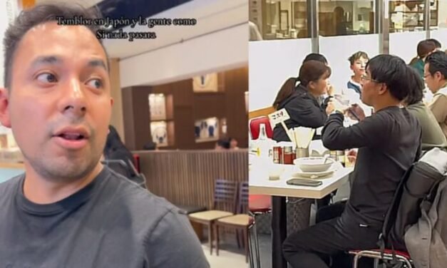 Mexicano se sorprende por la reacción de los japoneses en pleno temblor
