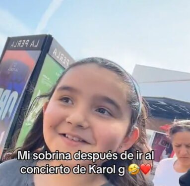 Niña se vuelve viral tras imitar a Karol G