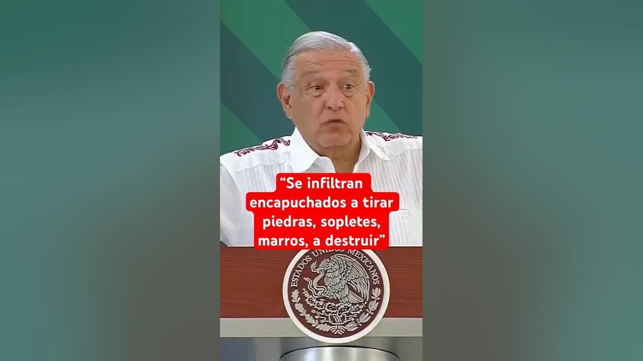 youtube AMLO pide paz en manifestaciones del 8M