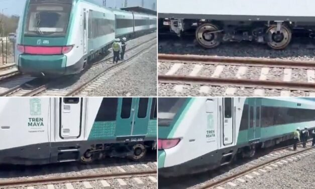 Descarrilamiento del Tren Maya en Yucatán: falla en los mecanismos de cambio de vía
