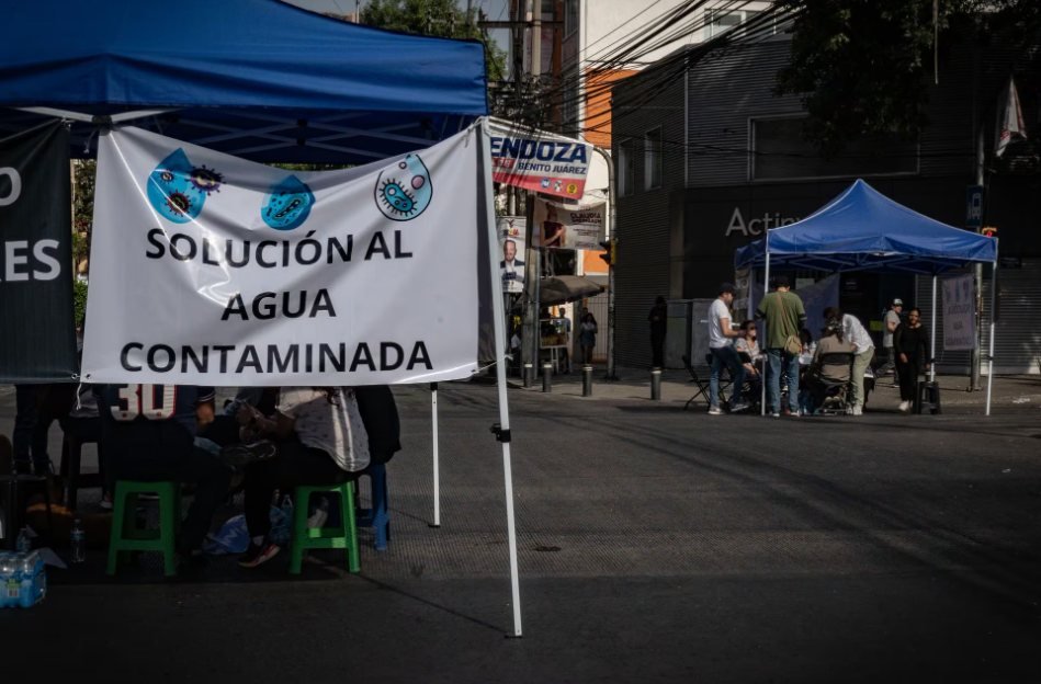 Vecinos de alcaldía Benito Juárez exigen respuestas ante contaminación del agua