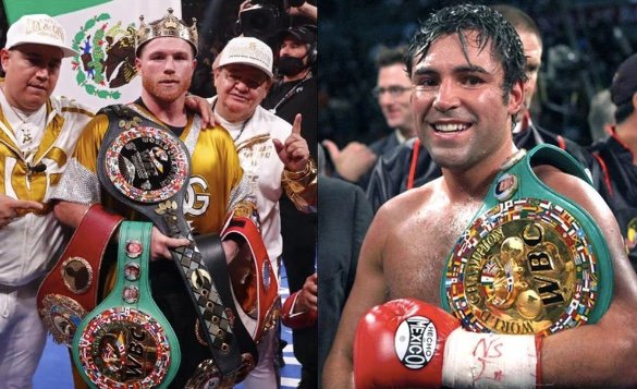 Reencuentro en Las Vegas: tensión y declaraciones cruzadas entre Óscar de la Hoya y ‘Canelo’ Álvarez