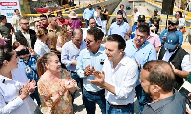 Inauguran el Paso Inferior Vehicular “5 de Mayo” con 10% de obra pendiente