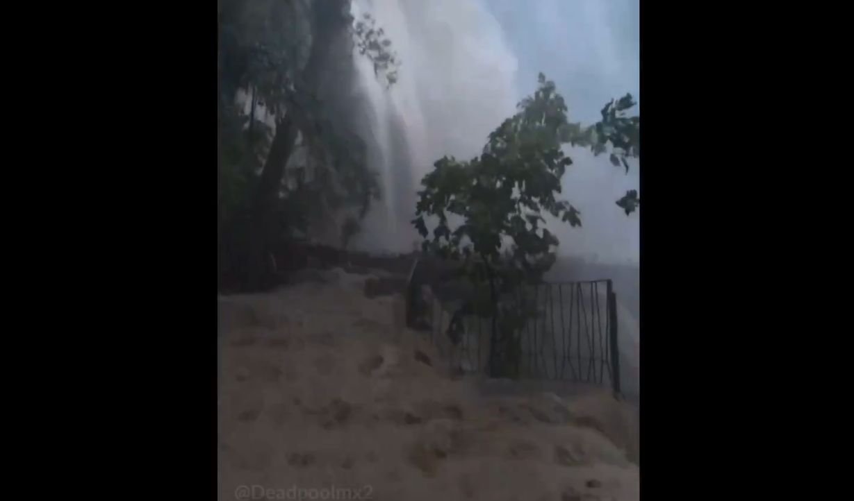 Desbordamiento de la cascada Cola de Caballo en Nuevo León: impacto de la tormenta Alberto