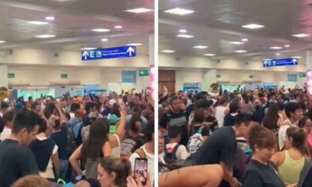 Apagón informático de Microsoft provoca viral canto de “Cielito Lindo” en Aeropuerto de Cancún