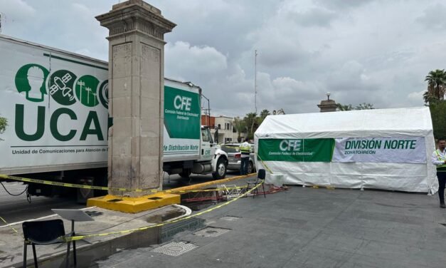 CFE suspende servicio a 460 viviendas en Centro de Torreón