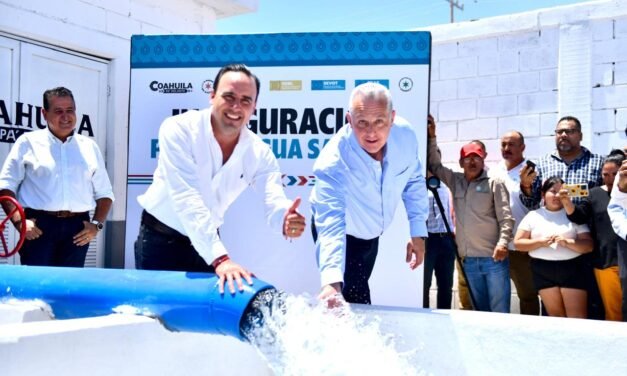 Inauguran pozo de agua en Santa Fe de Torreón con inversión superior a los 15 millones de pesos