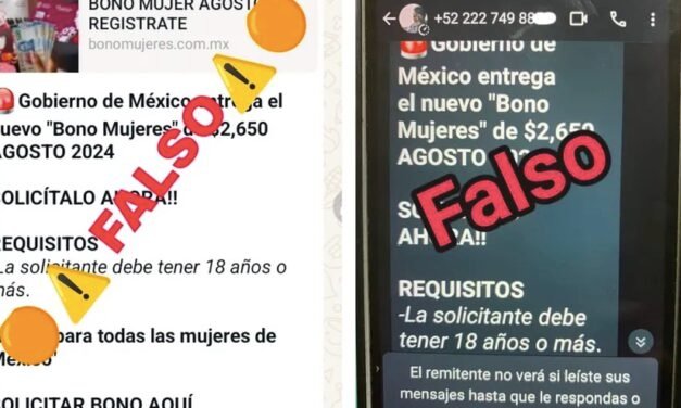 Alertan sobre fraude de «Bono Mujeres» en redes sociales