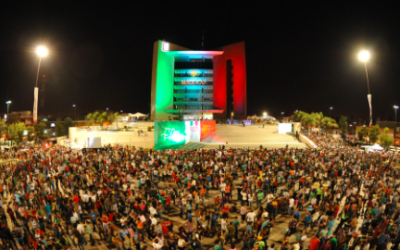 Estiman 80 mil personas en el Grito de Independencia en la Plaza Mayor de Torreón