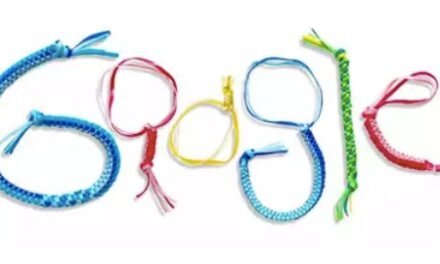 Google celebra el arte del scoubidou con su último Doodle