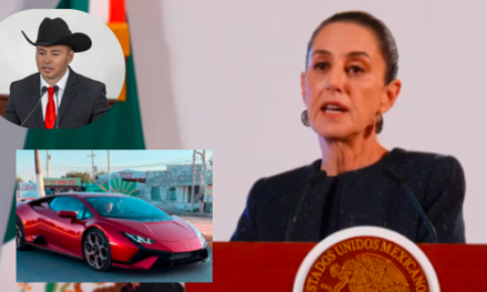 Claudia Sheinbaum llama la atención a diputado de Coahuila con lujoso Lamborghini color «Morena»