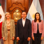 Manolo Jiménez recibe a la Embajadora de Argentina en México, María Gabriela Quinteros