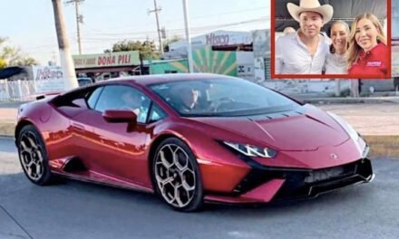El ‘Rey del Carbón’ y su Lamborghini: Antonio Flores Guerra presume su poder y riqueza en las calles de Múzquiz