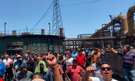 Coahuila: trabajadores de AHMSA exigen respeto a la ley y protección del contrato colectivo