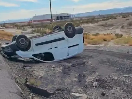Accidente vial en Coahuila: volcadura en carretera Torreón – Saltillo