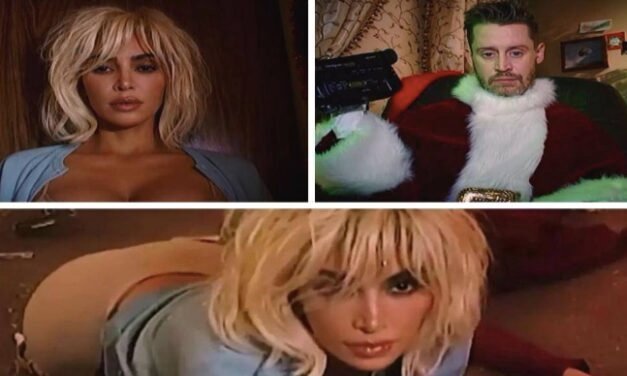 Kim Kardashian lanza una perturbadora versión de ‘Santa Baby’