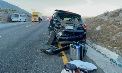 Señoras pierden la vida tras accidente en la Saltillo-Monterrey