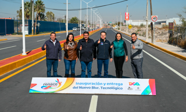 Lerdo: Esteban Villegas y Homero Martínez abren nuevo Bulevar Tecnológico