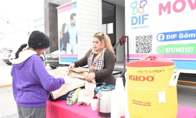 Gómez Palacio y DIF invitan a ´abrazar corazones´ ante el frío extremo