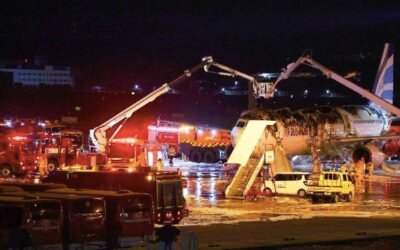 Incendio en avión de Air Busan en el aeropuerto de Gimhae, sin víctimas mortales