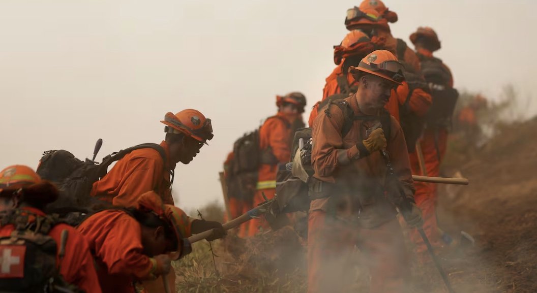 Presos contra el fuego: la controversial lucha de reclusos en los incendios de California