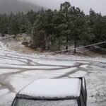 Condiciones extremas en Arteaga: La nieve y el hielo afectan la movilidad y la seguridad vial