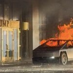Soldado de élite murió calcinado en un Tesla frente al hotel Trump en Las Vegas
