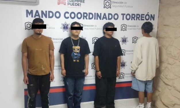 Un menor y cinco adultos son detenidos en el Centro de Torreón