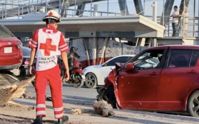 Aparatoso choque múltiple en bulevar Revolución deja ocho lesionados en Torreón