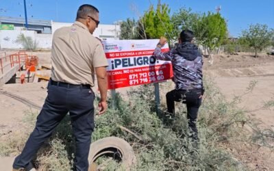 Refuerzan vigilancia en canales de Torreón para evitar accidentes por ingreso de personas