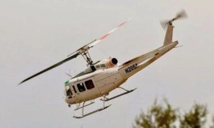 Cae helicóptero en Arteaga durante combate a incendios; brigadistas resultan ilesos