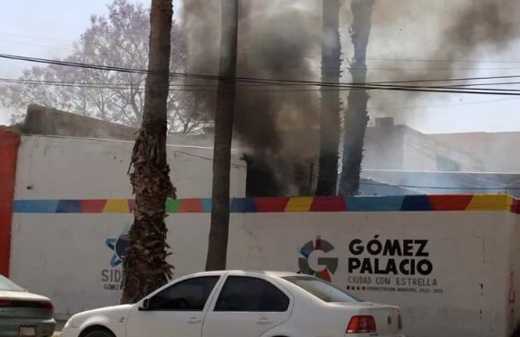 Incendio en predio de Sideapa provoca alarma en el Centro de Gómez Palacio