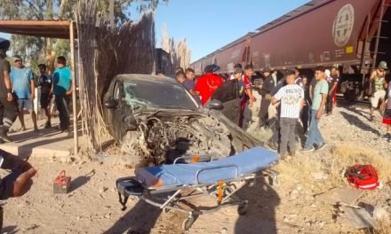 Intentó ganarle el paso al tren y terminó gravemente herido en Francisco I. Madero