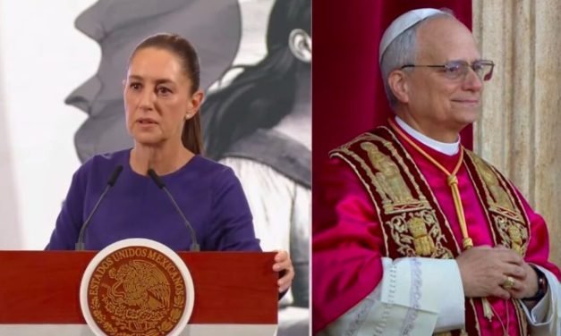 Sheinbaum felicita a León XIV, el primer Papa estadounidense: “Ratificamos nuestra convergencia humanista”