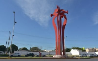 La escultura ‘Flor del Desierto’ regresará al bulevar Independencia en Torreón